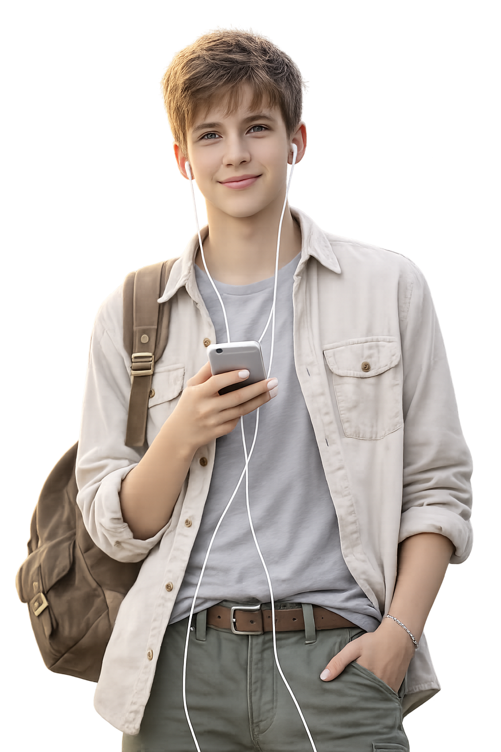 Confident student in a well-lit room taking a proctored online exam