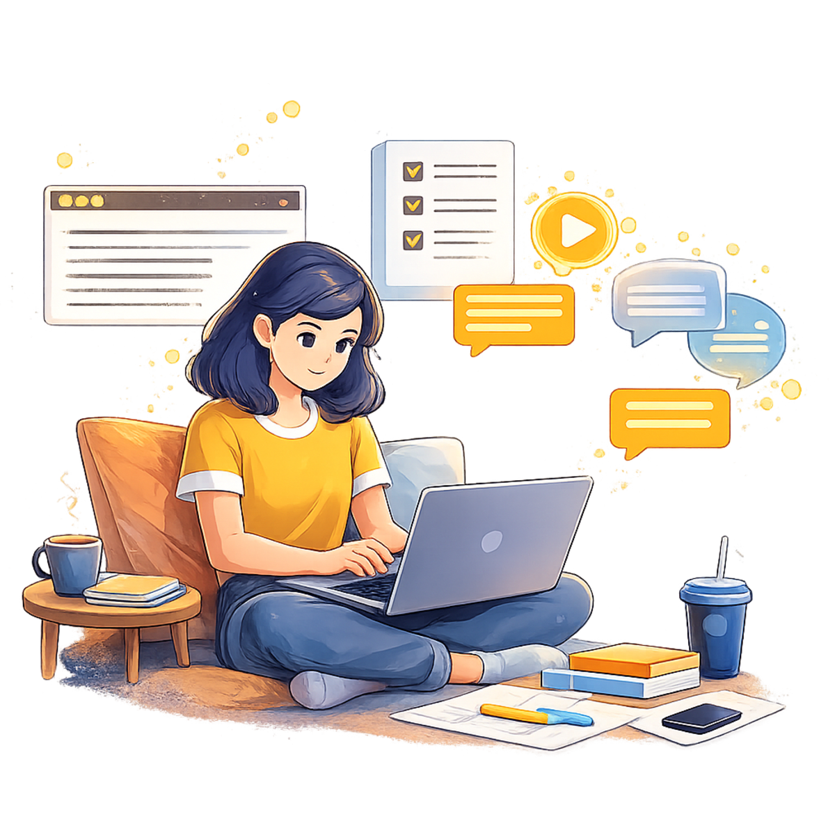 Online exam help promotional image - Intellectras