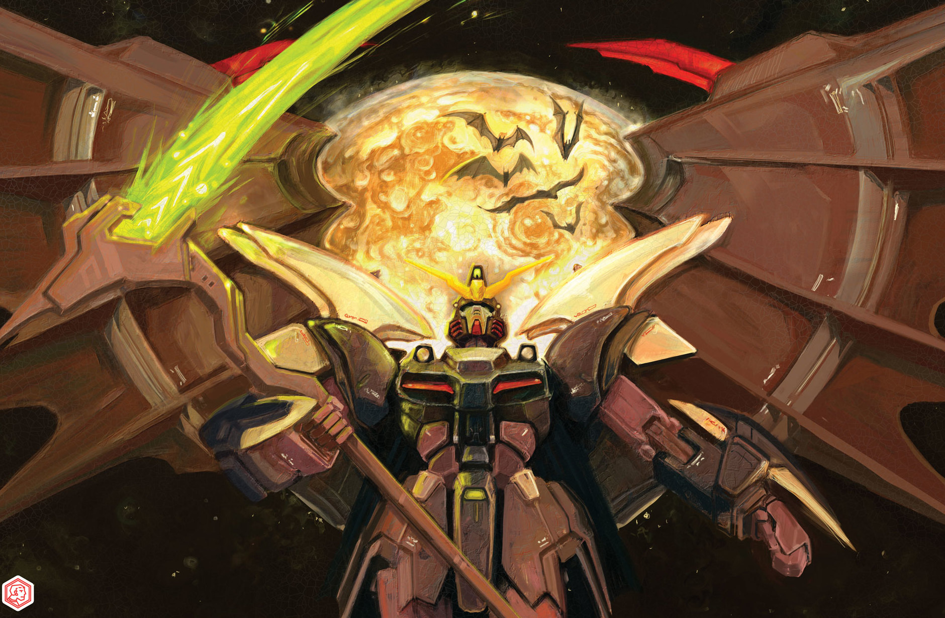 gundam deathsythe painting print
                        