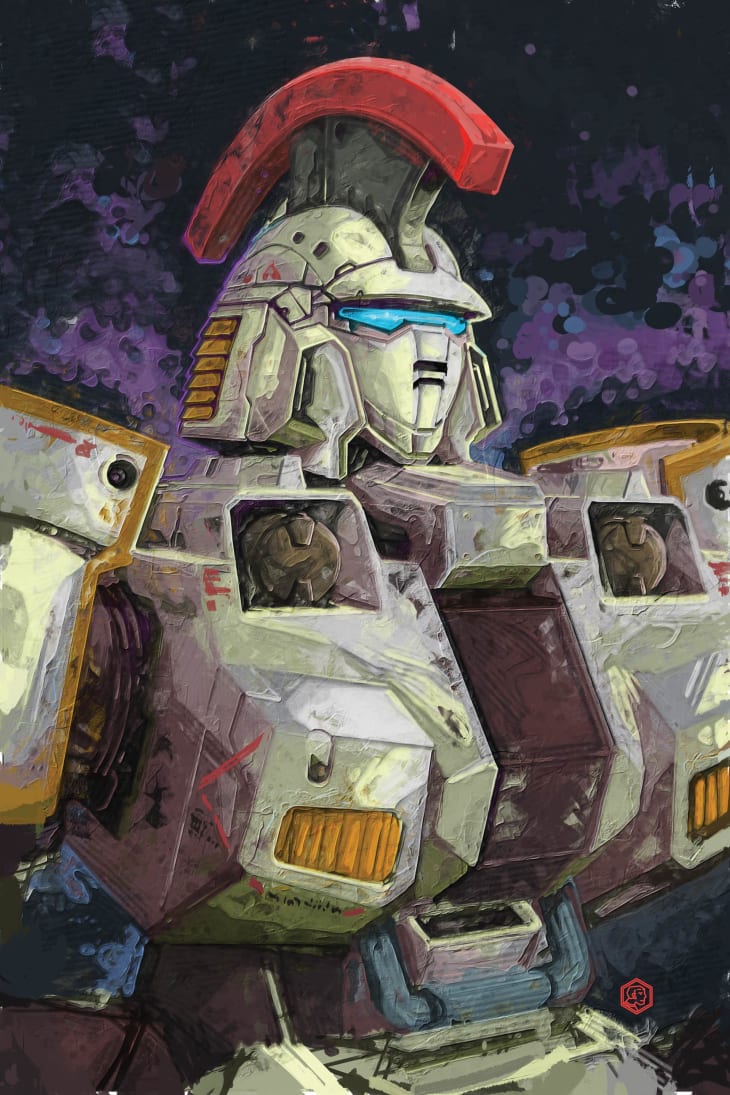 Tallgeese Gundam anime art print Gundam Wing