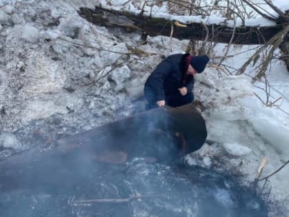 В Ягодне в Кашире предотвратили риск размыва дорожного полотна