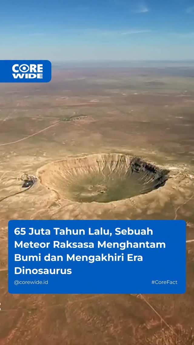 65 juta tahun yang lalu, sebuah meteor raksasa menghantam bumi dan mengakhiri era dinosaurus