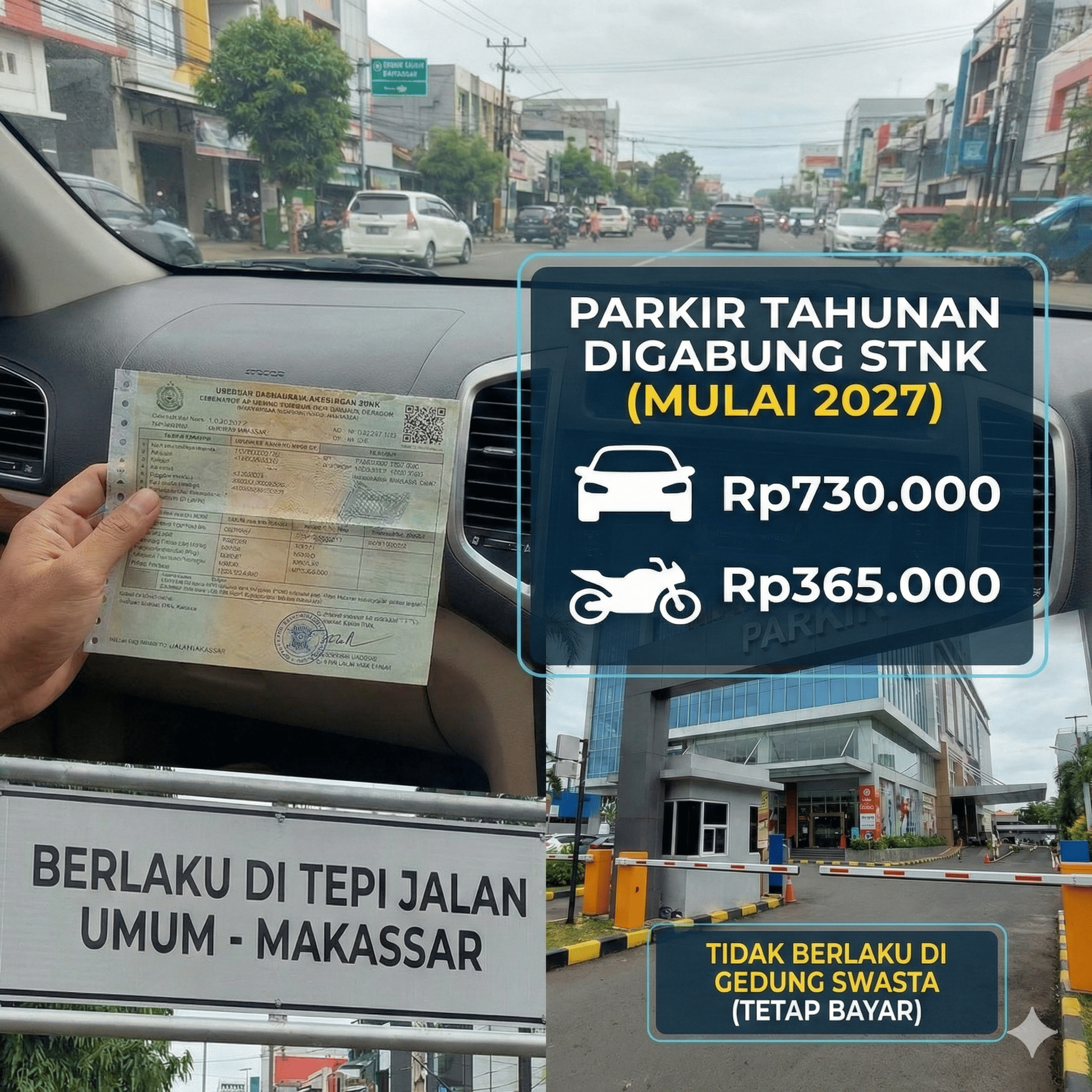 Parkir Digabung Pajak STNK Mulai 2027? Cek Faktanya Dulu, Jangan Panik!