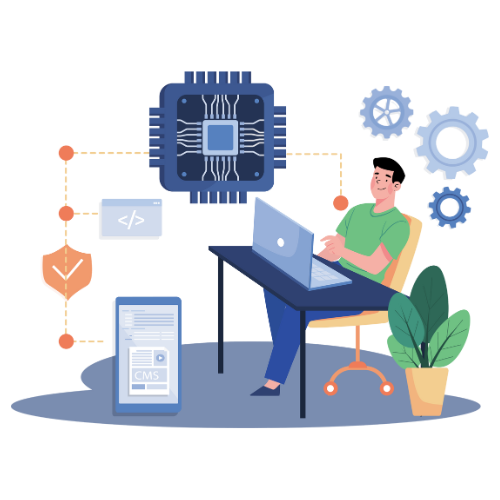 Email composition illustration