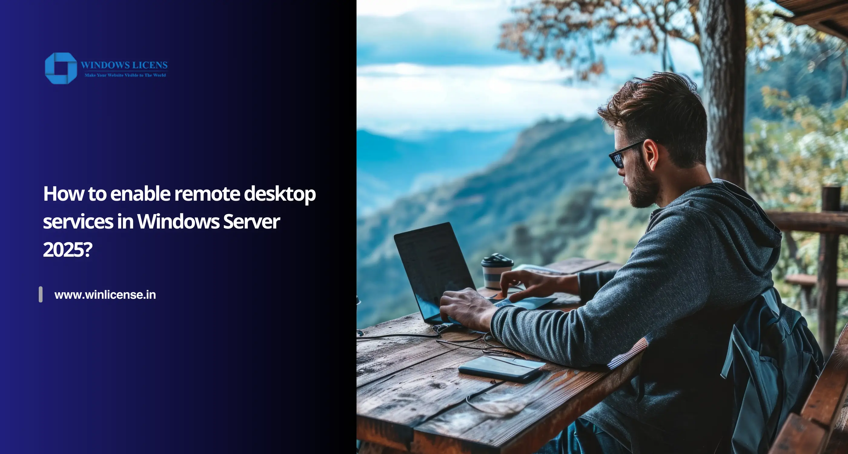How to enable remote desktop services in Windows Server 2025?