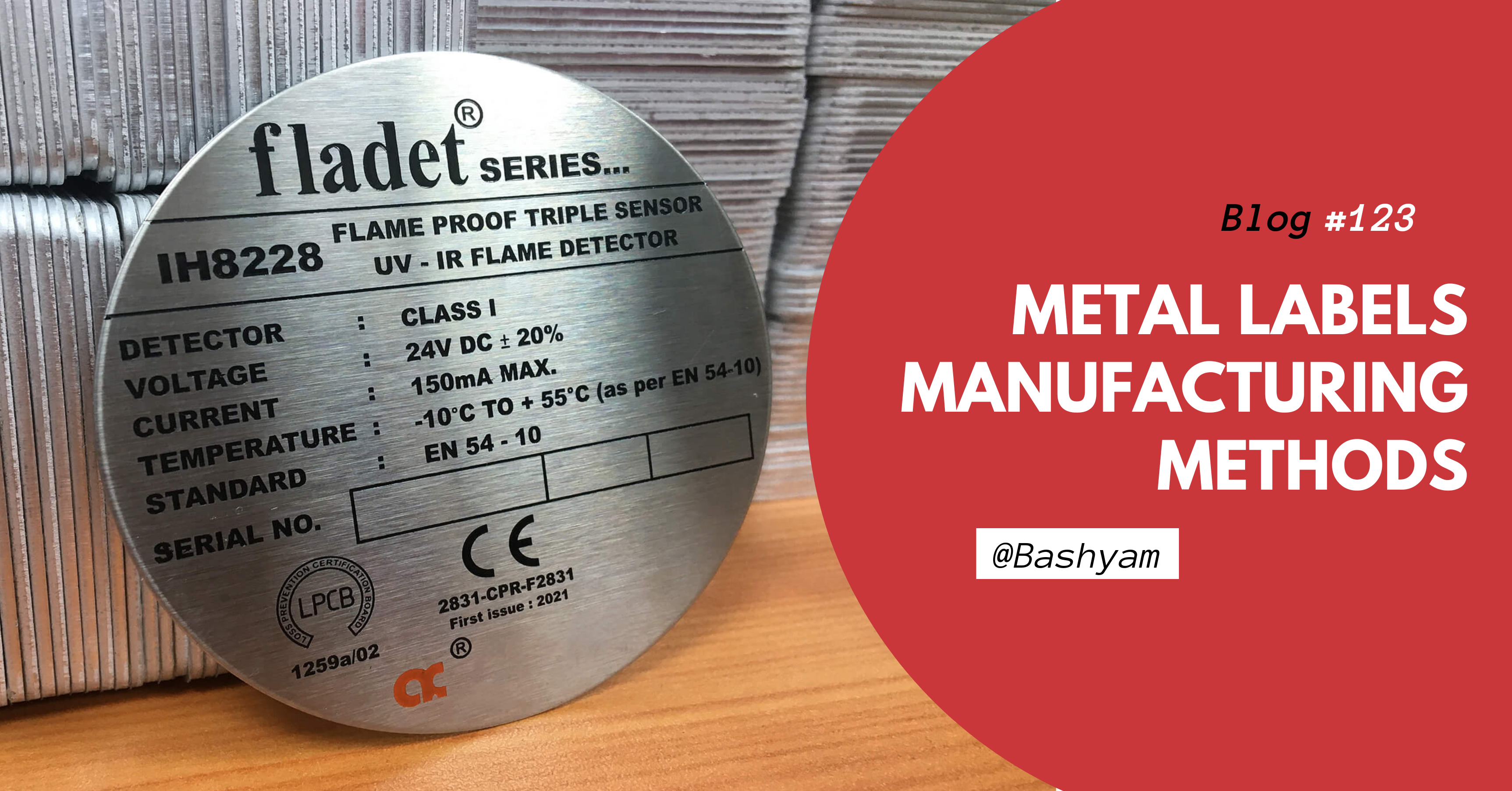 Custom aluminum and metal name plates designed for industrial use
