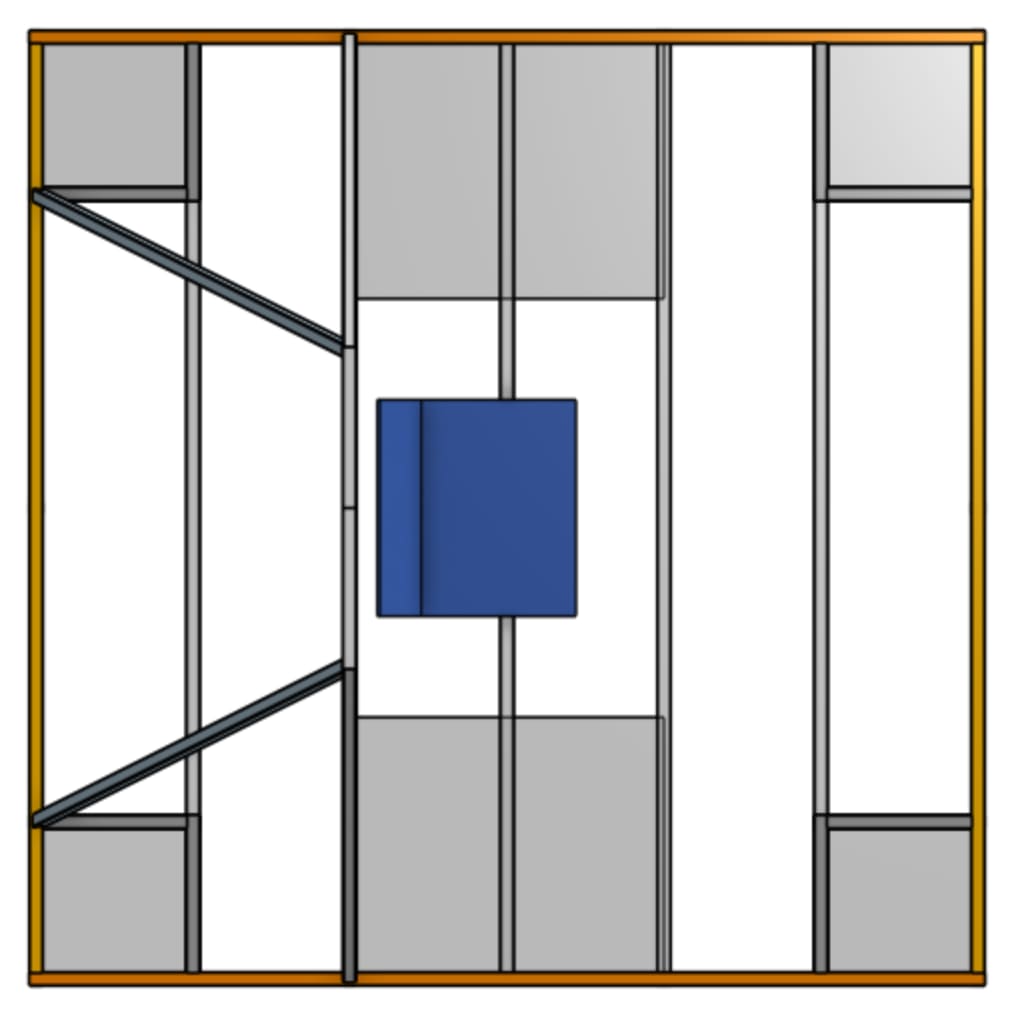 The top of the frame