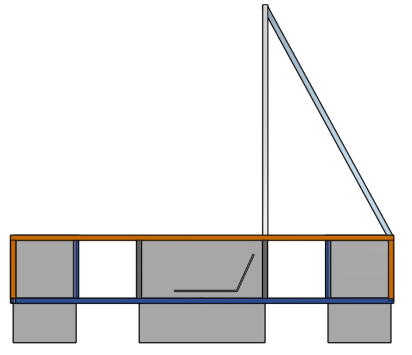The side of the frame