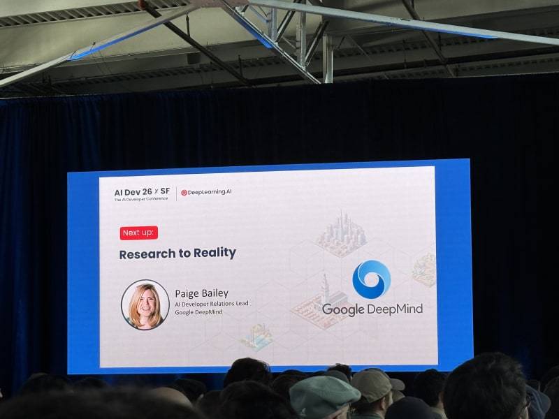 Google DeepMind Research to Reality keynote