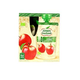 Compote Bio, 100g, pack de 4