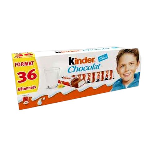 Kinder chocolat, pack de 36