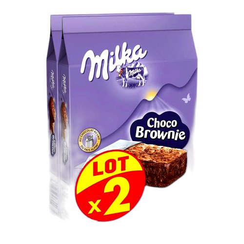 Milka Choco brownie, lot de 2