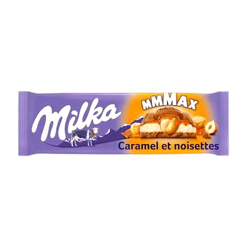 Milka MMMax, caramel et noisettes