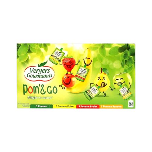 Compote Pom&Go, pack de 12