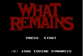 The opening screen of the game “What Remains.” An interactive game built by Iodine Dynamics exploring the climate disinformation campaigns of the 1980s. | Credit: Marloes De Valk. Used with permission. 