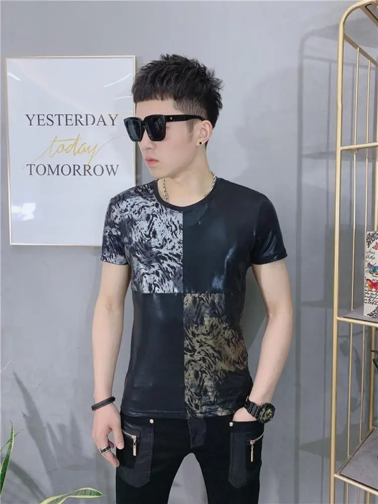 Gratis Ongkir 2020ใหม่แบรนด์เสื้อผ้า6สี O คอผู้ชาย T เสื้อผู้ชายแฟชั่นเสื้อชายเสื้อแขนสั้น s-5XL