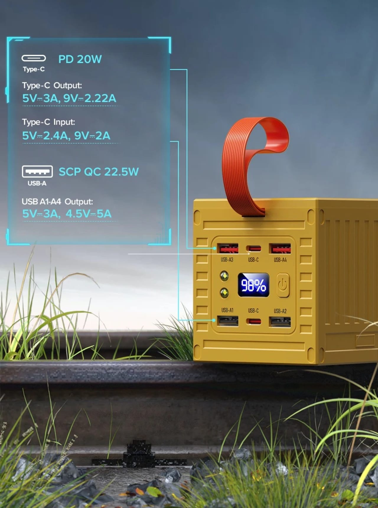 Qoovi พาวเวอร์แบงค์60000mAh 22.5W PD QC ที่ชาร์จ3.0พาวเวอร์แบงค์ความจุแบตเตอรี่ขนาดใหญ่ชาร์จเร็วสำหรับ iPhone Xiaomi