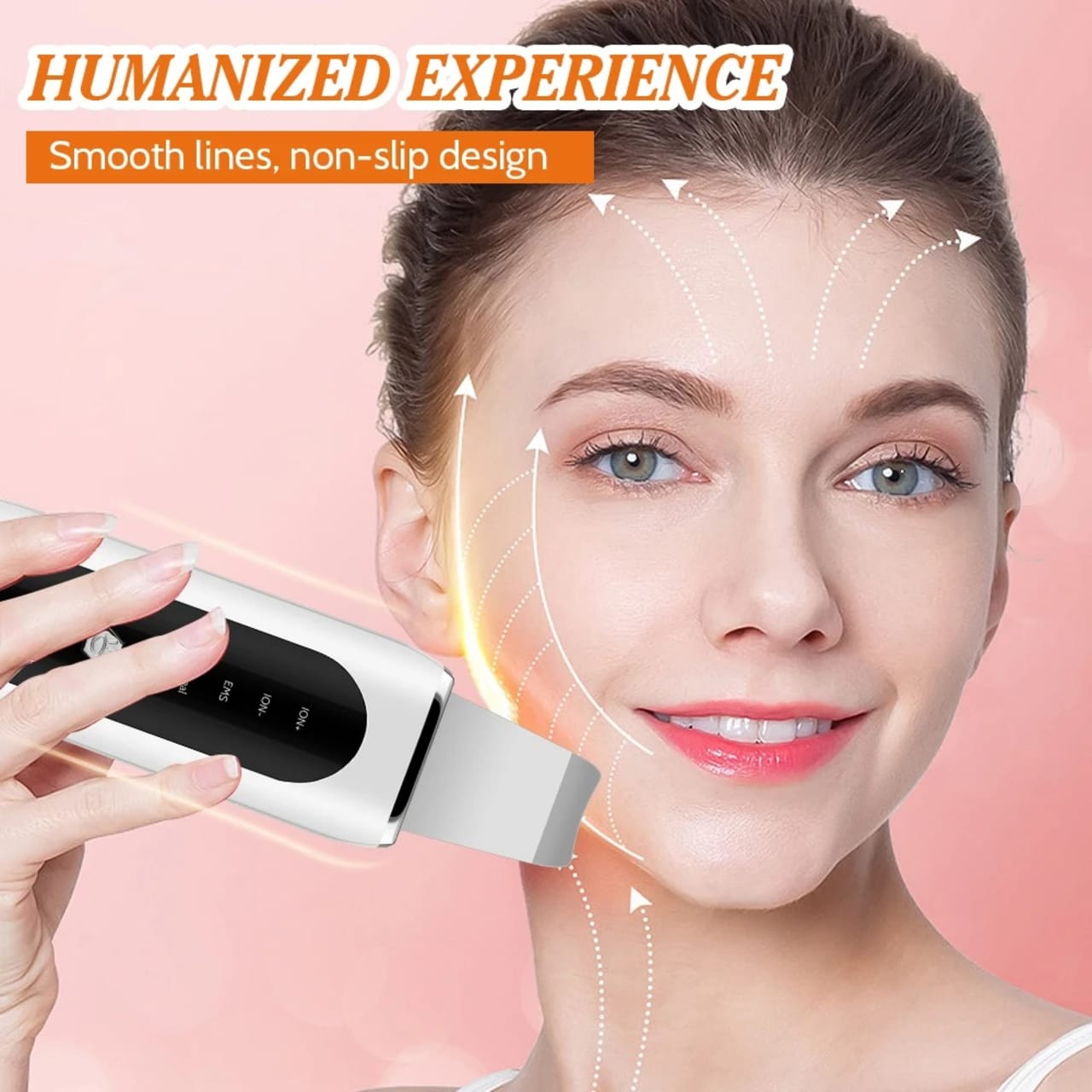 Ultrasonic Skin Scrubber EMS Microcurrent Shoveling Blackhead ลบลึกทำความสะอาดใบหน้าเครื่องมือความงามผิว Lift