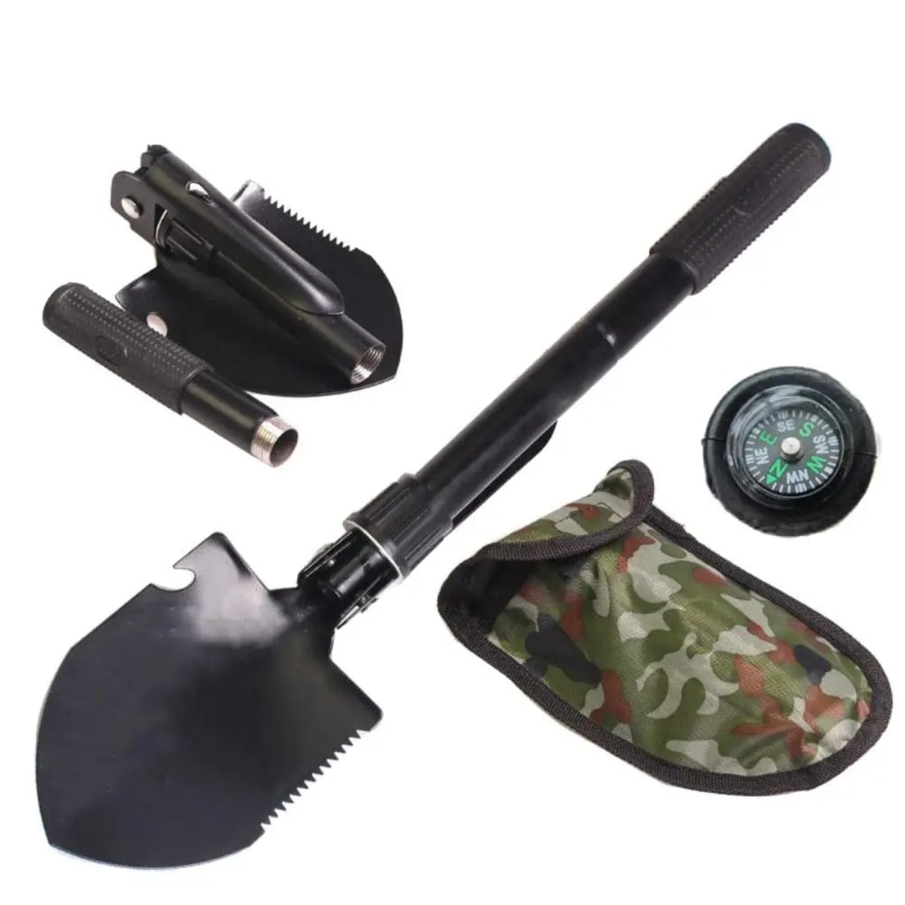 ทหารพับ Shovel Survival Spade Camping กลางแจ้งเครื่องมือมัลติฟังก์ชั่นกีฬาความบันเทิงสำหรับ Camping Hiking เครื่องมือกลางแจ้ง