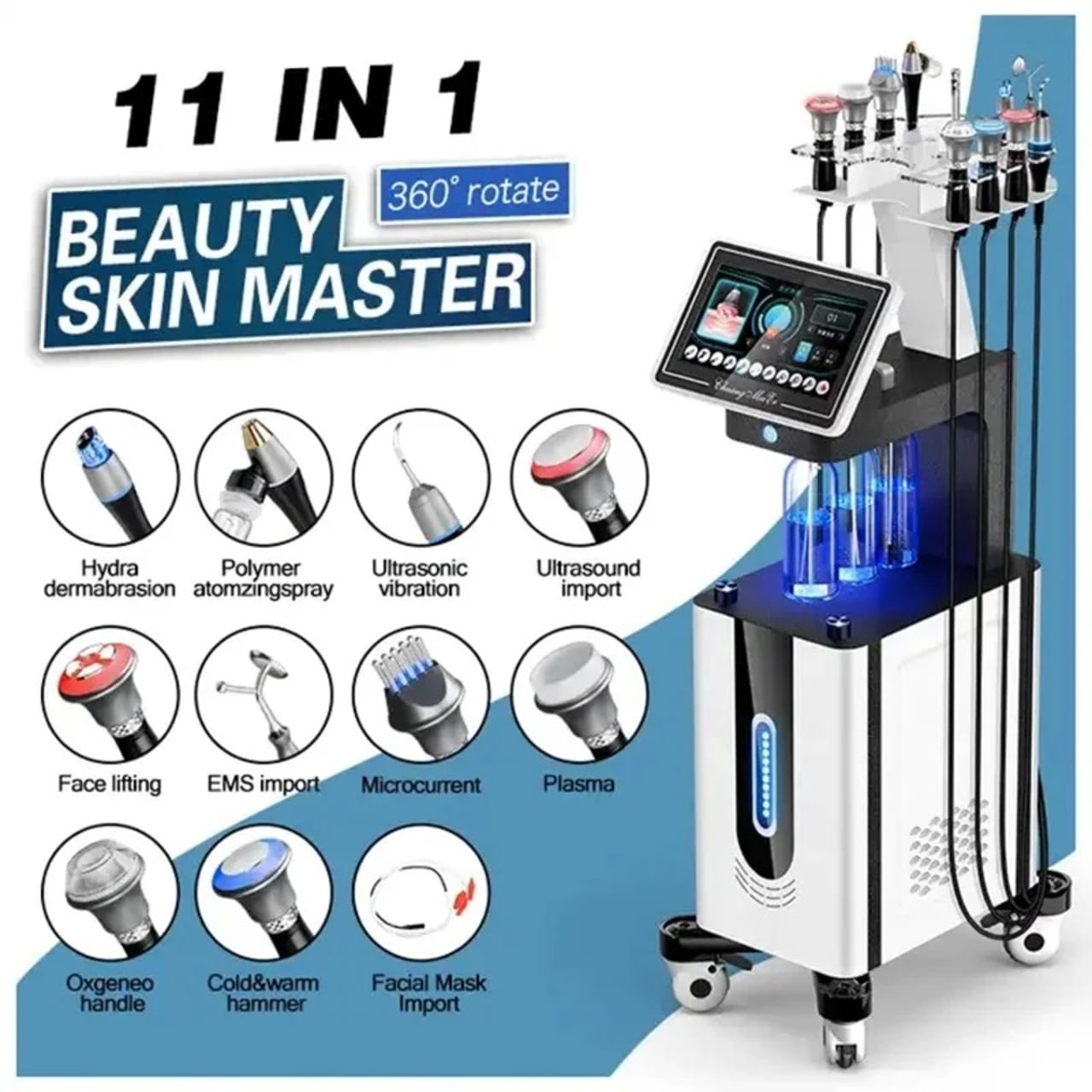 เครื่องออกซิเจนไฮดรา Dermabrasion เครื่องดูแลผิวฟื้นฟูผิวหน้ากำจัดสิวหัวดำ