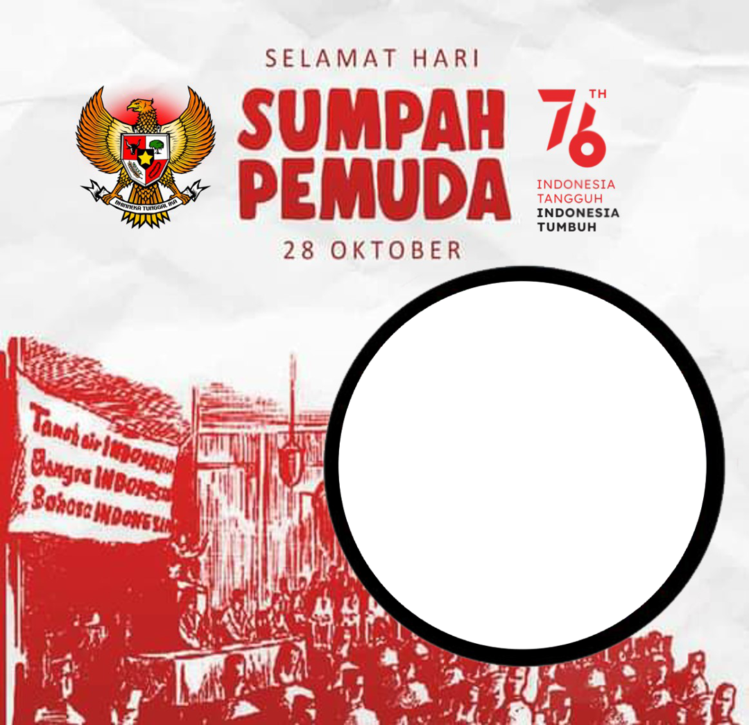 Download Gambar Twibbon Hari Sumpah Pemuda 2021
