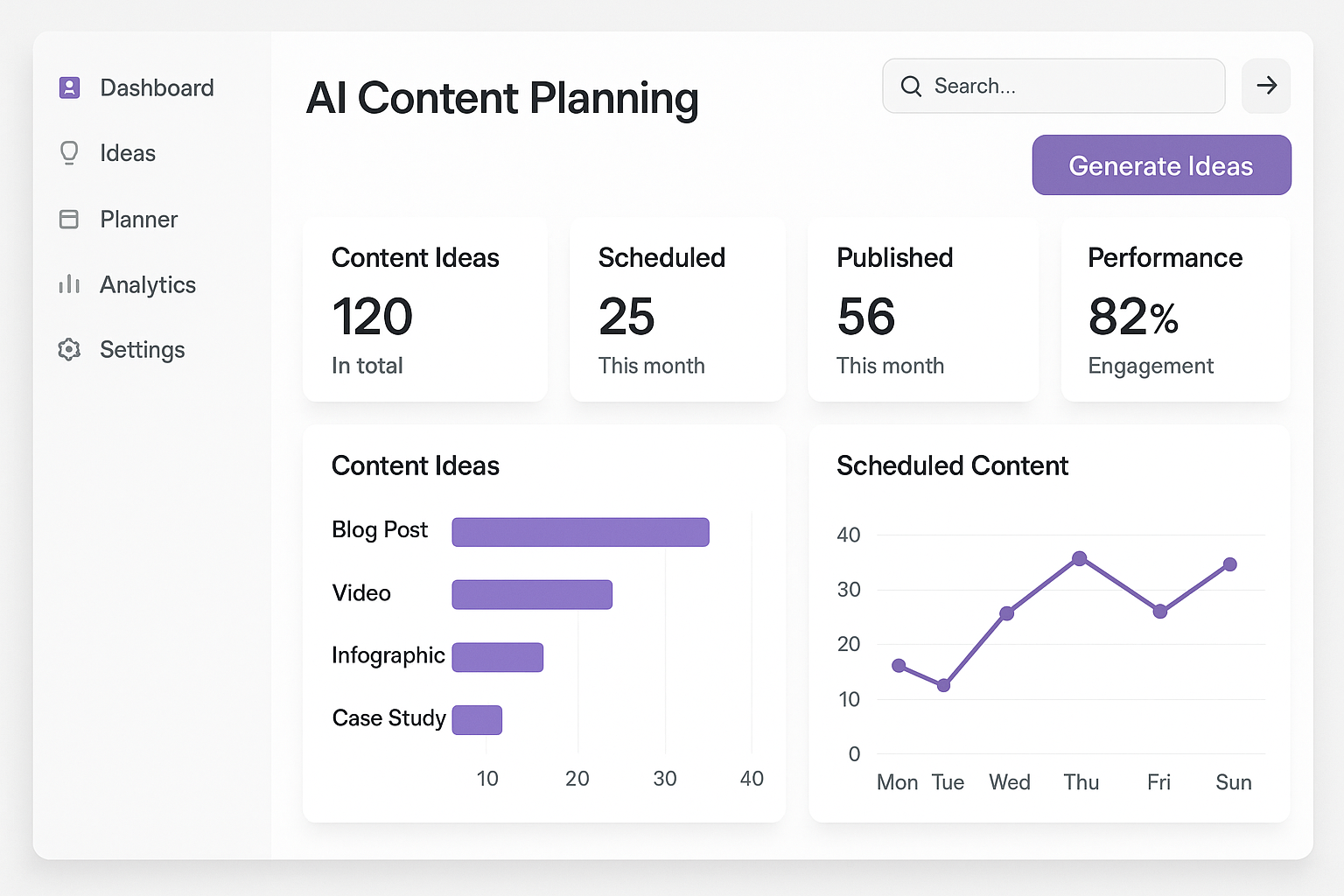 Futuristic AI content planning dashboard showcasing interconnected content clusters, real-time user intent analysis, and competitive landscape data points with Articfly brand colors and glowing UI elements, symbolizing advanced content strategy