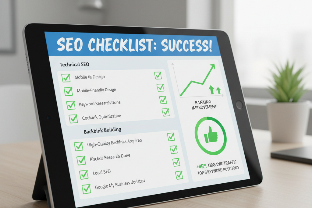 AI-generated image of a blog post being shared across various digital platforms, including social media icons and email symbols.