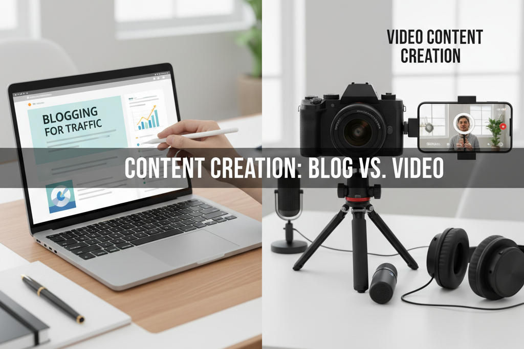 Blogging vs Video Content: Which Is Better for Traffic Generation in 2024?