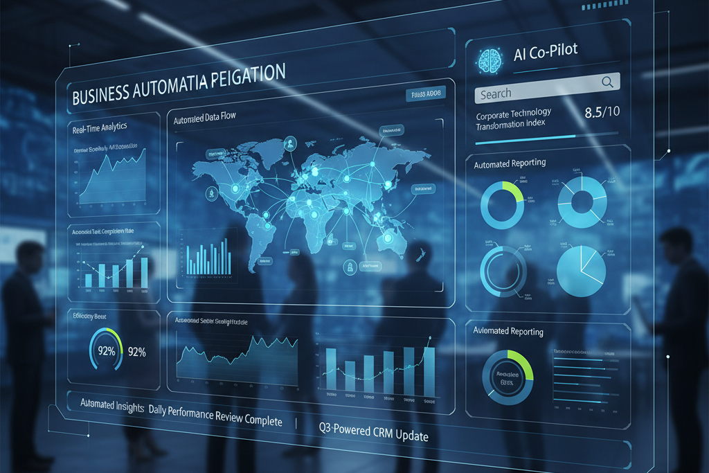 Abstract visualization of data flowing through an AI system, represented by interconnected nodes and glowing lines, symbolizing intelligent processing and analysis.