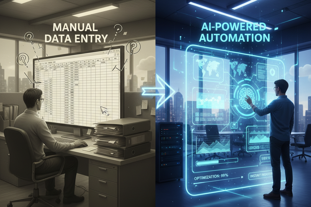 A flowchart diagram illustrating a data transformation pipeline, with icons representing different stages like data ingestion, processing, analysis, and output, connected by arrows.