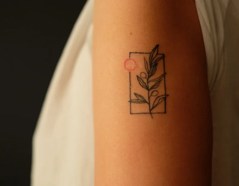 Olive branch tattoo