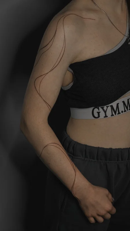 Тату рукав лінії