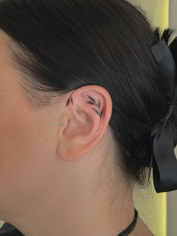 ear tattoo branch