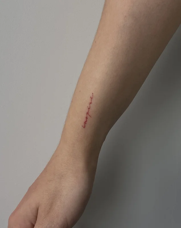 Inscription forearm Tattoo Inspire