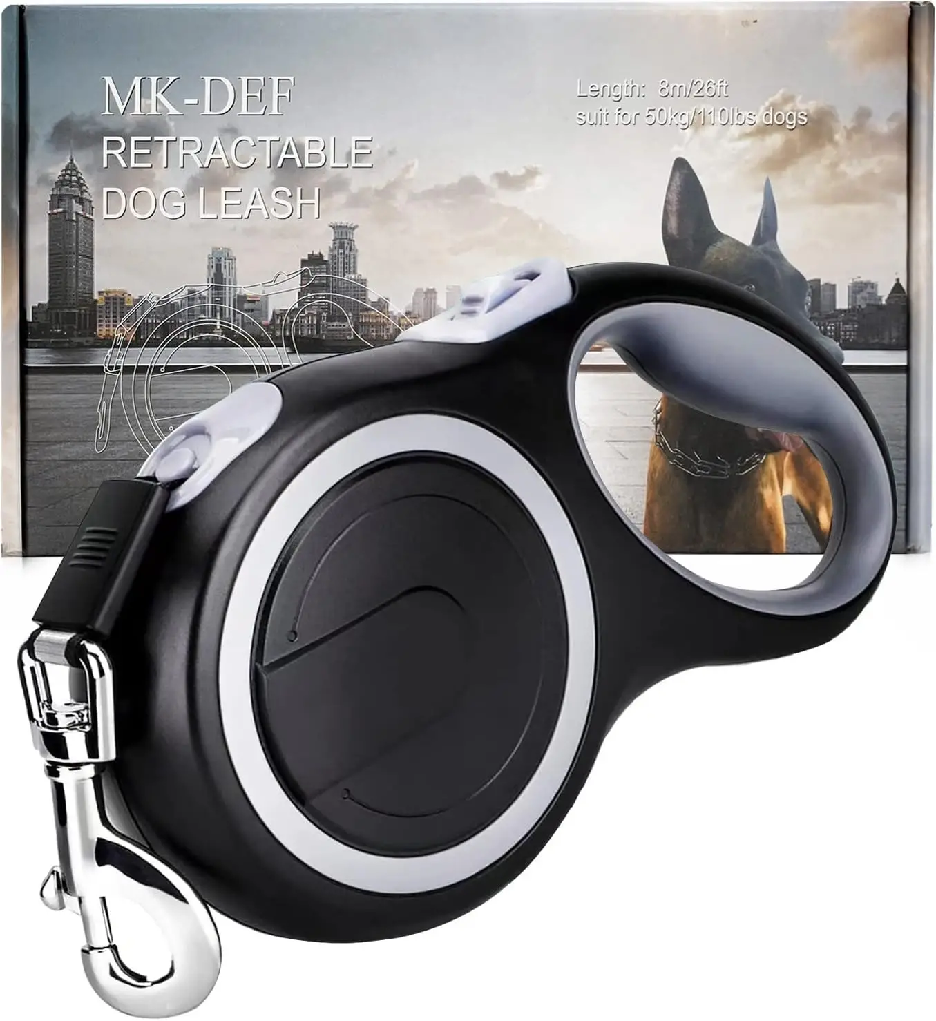 26Ft Retractable Dog Leash by MK-DEF