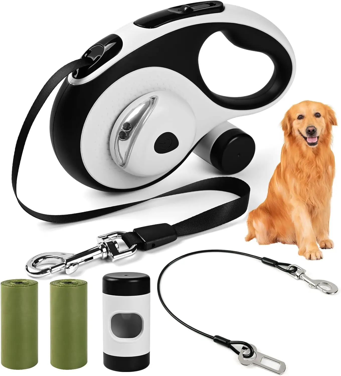 Heavy Duty Retractable Dog Leash for Large Dogs