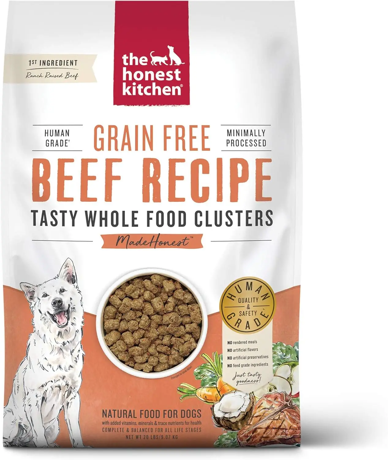 Honest Kitchen Whole Food Clusters Beef
