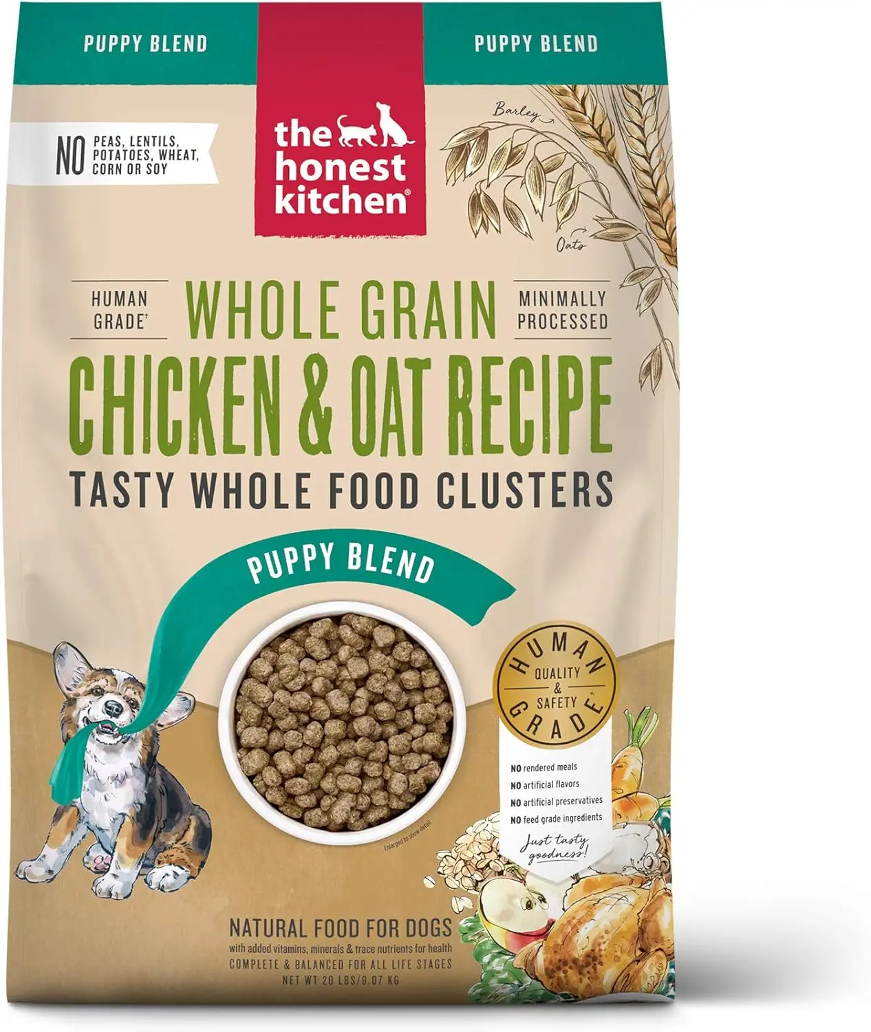 Honest Kitchen Whole Food Clusters Puppy Whole Grain Chicken