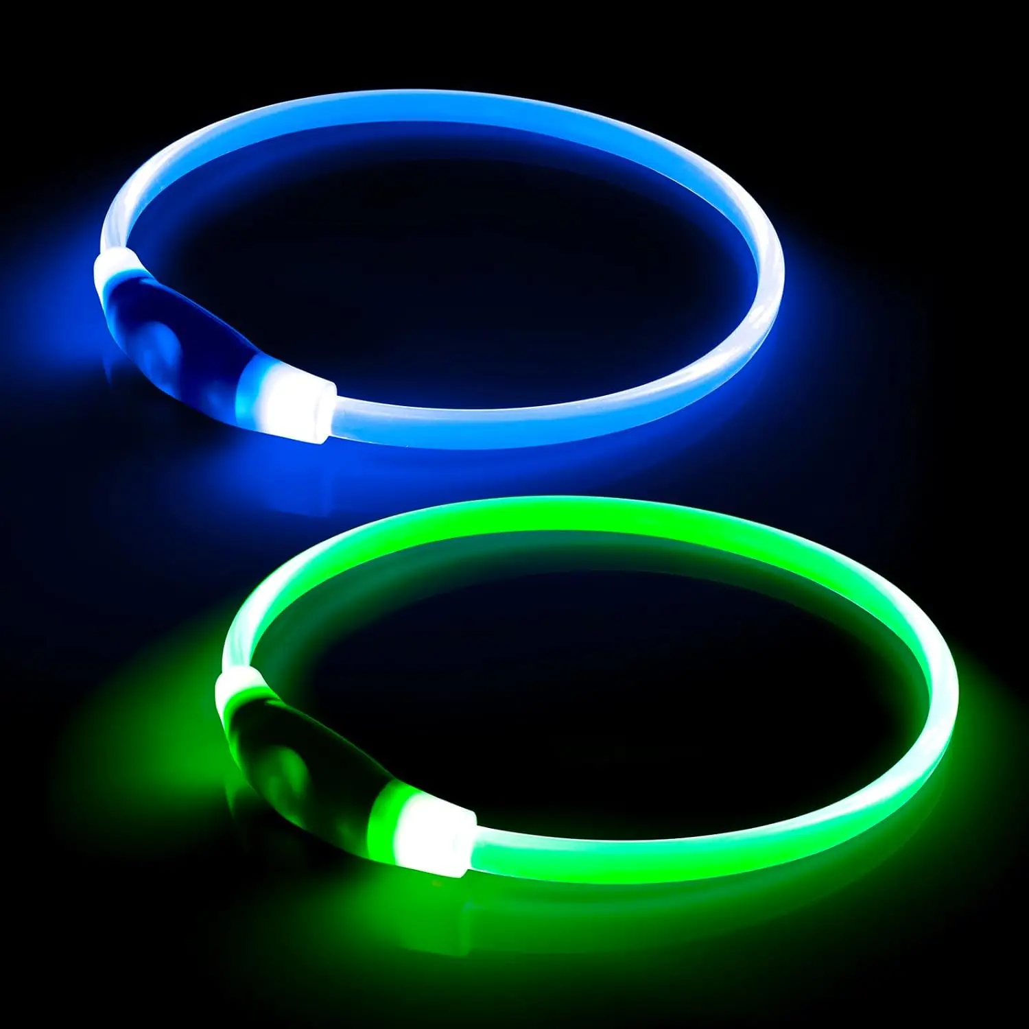 Rechargeable LED Dog Collar Set