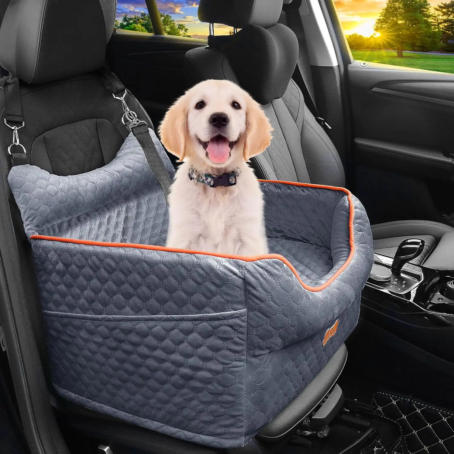 Dog Car Seat - Memory Foam Dog Booster Seat