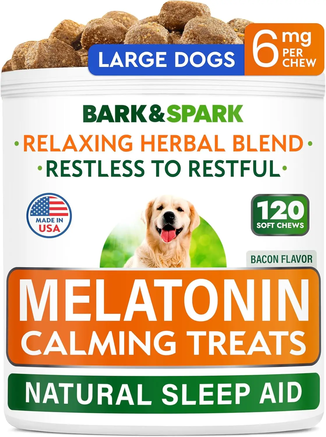 BarkSpark Calming Melatonin for Dogs