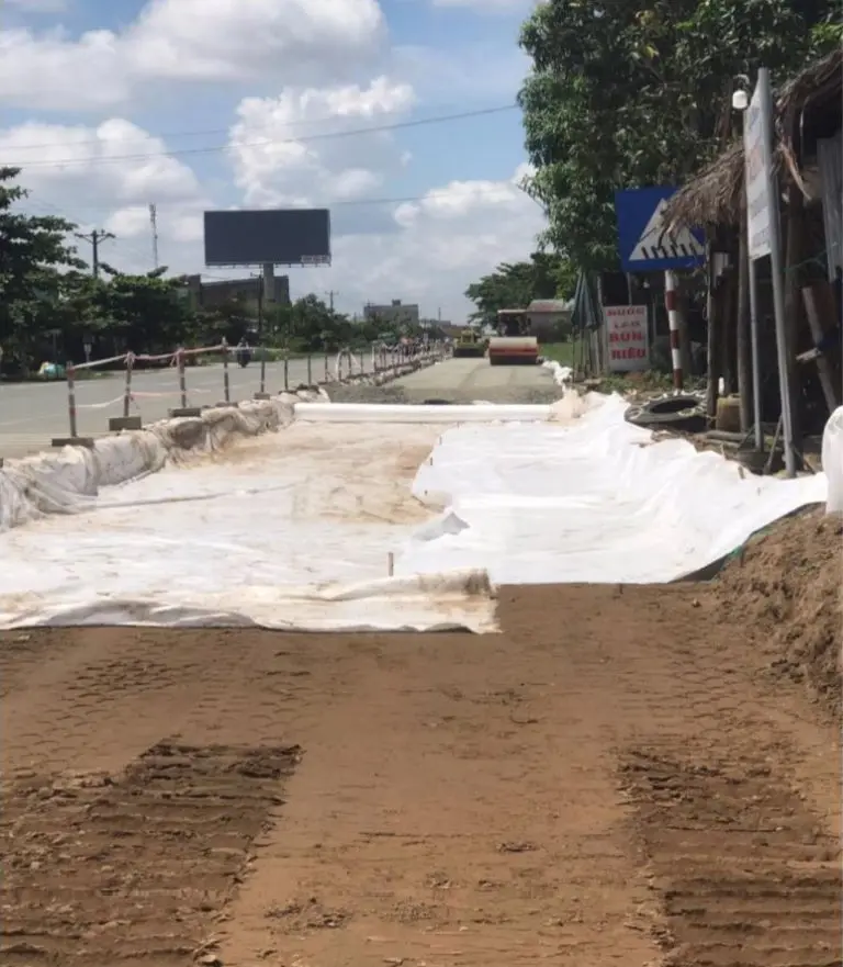 Xử lý nền đất yếu bằng vải địa kỹ thuật - Giải pháp hiện đại cho công trình bền vững