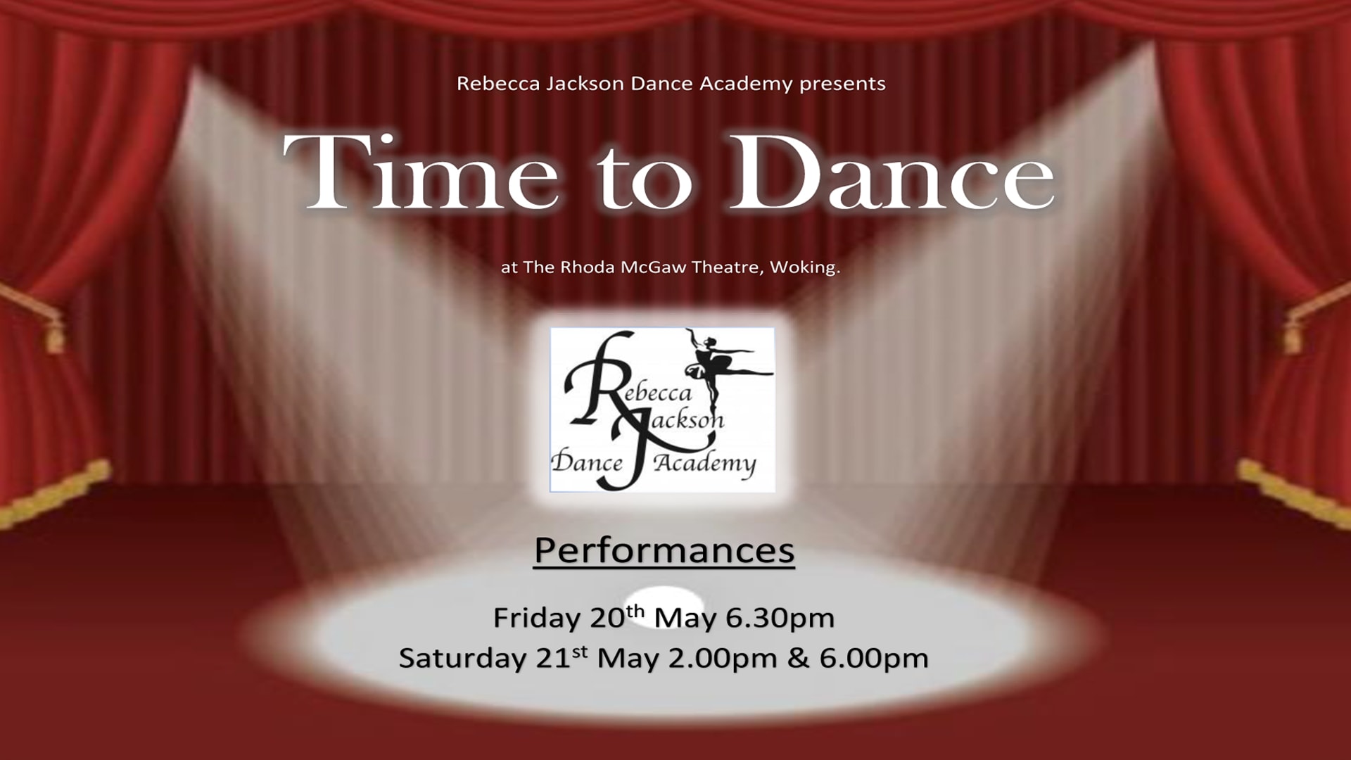 Rebecca Jackson Dance Academy Presents Time to Dance
