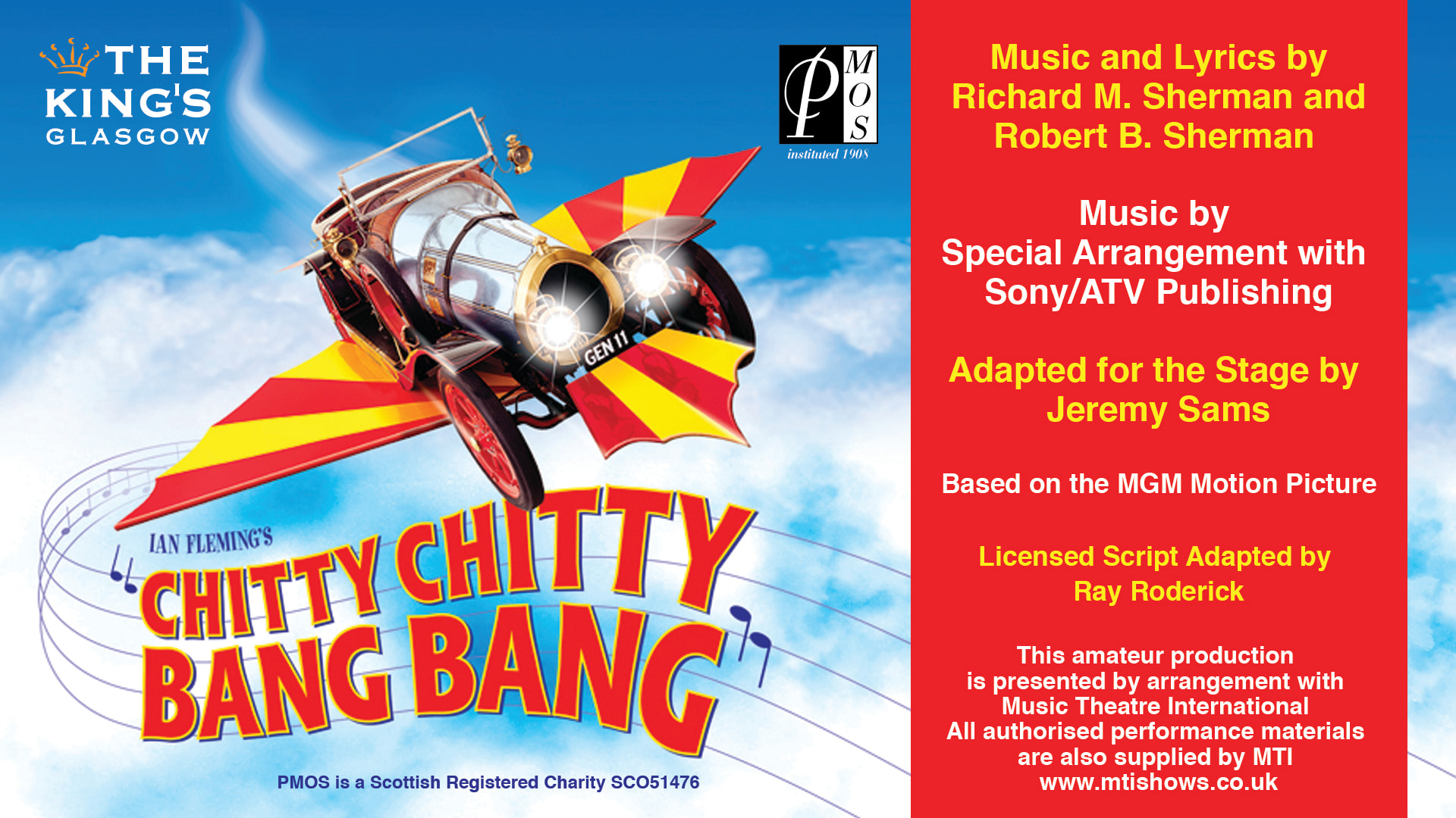 Chitty Chitty Bang Bang, Presented by PMOS