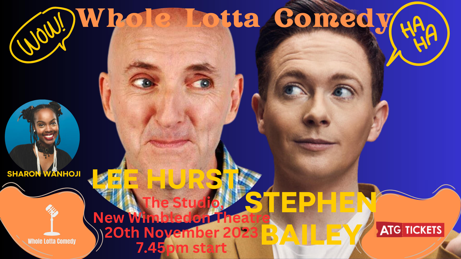 Comedy Nights with Whole Lotta Comedy – Monday 20 November