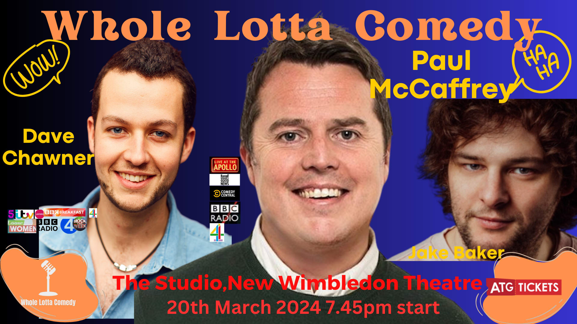 Comedy Nights with Whole Lotta Comedy at Studio at New Wimbledon Theatre