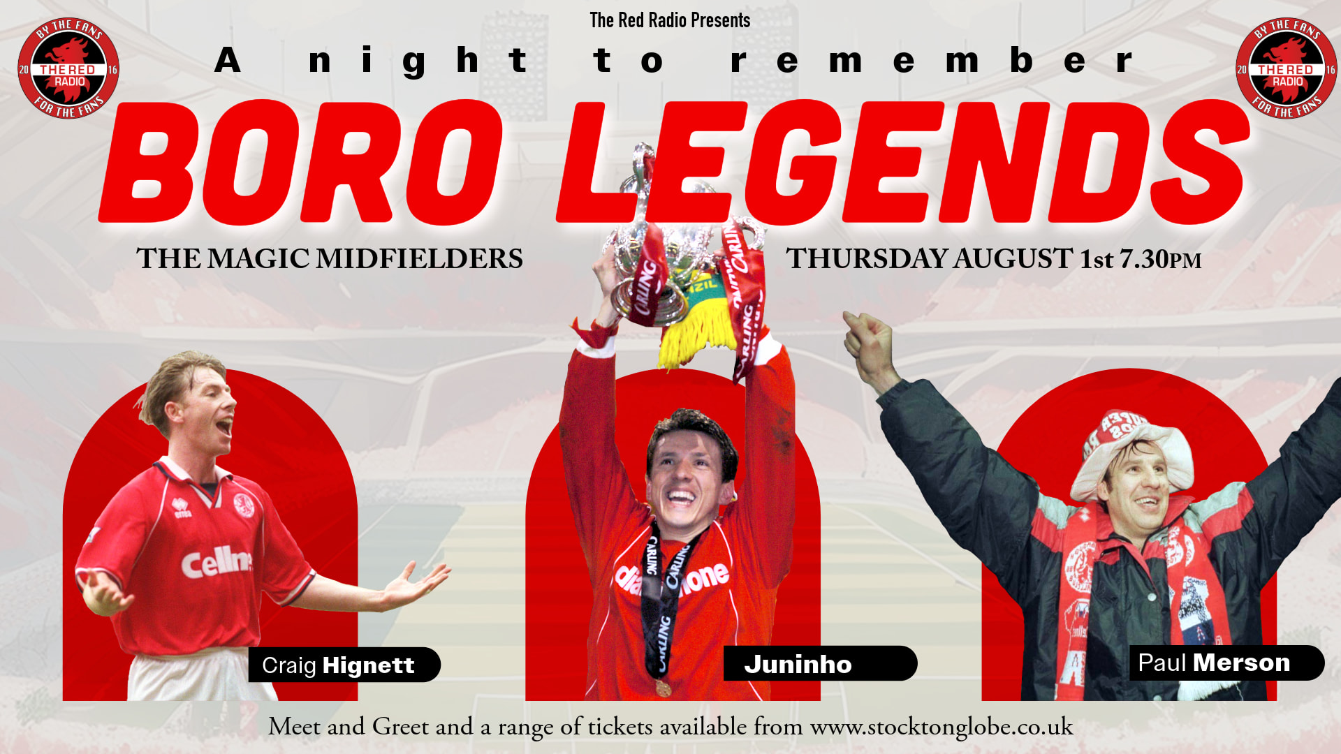 Boro Legends - Magic Midfielders