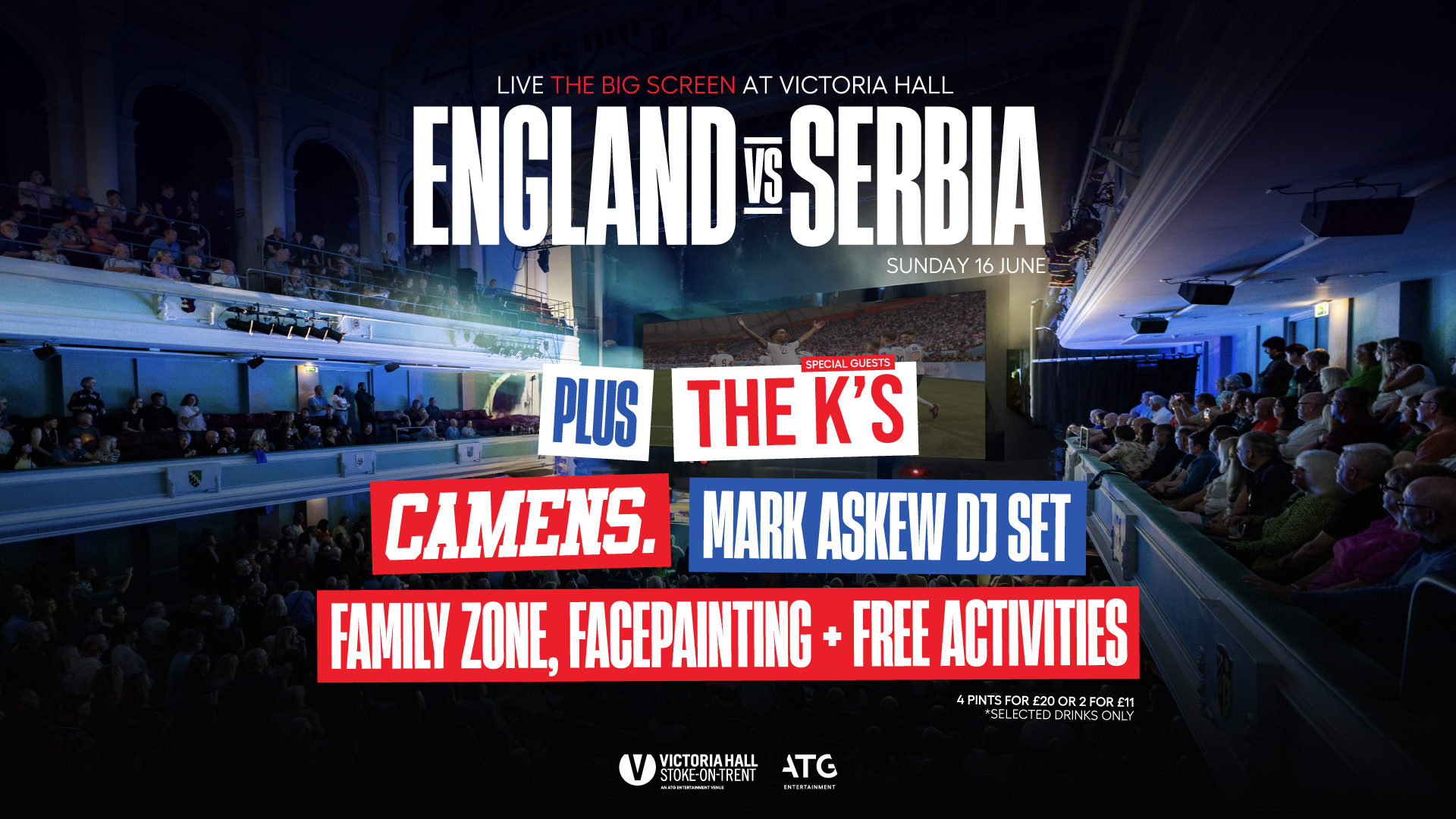 England v Serbia - Live on the Big Screen