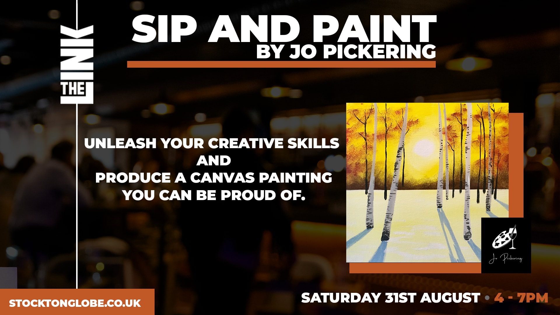 Sip and Paint by Jo Pickering
