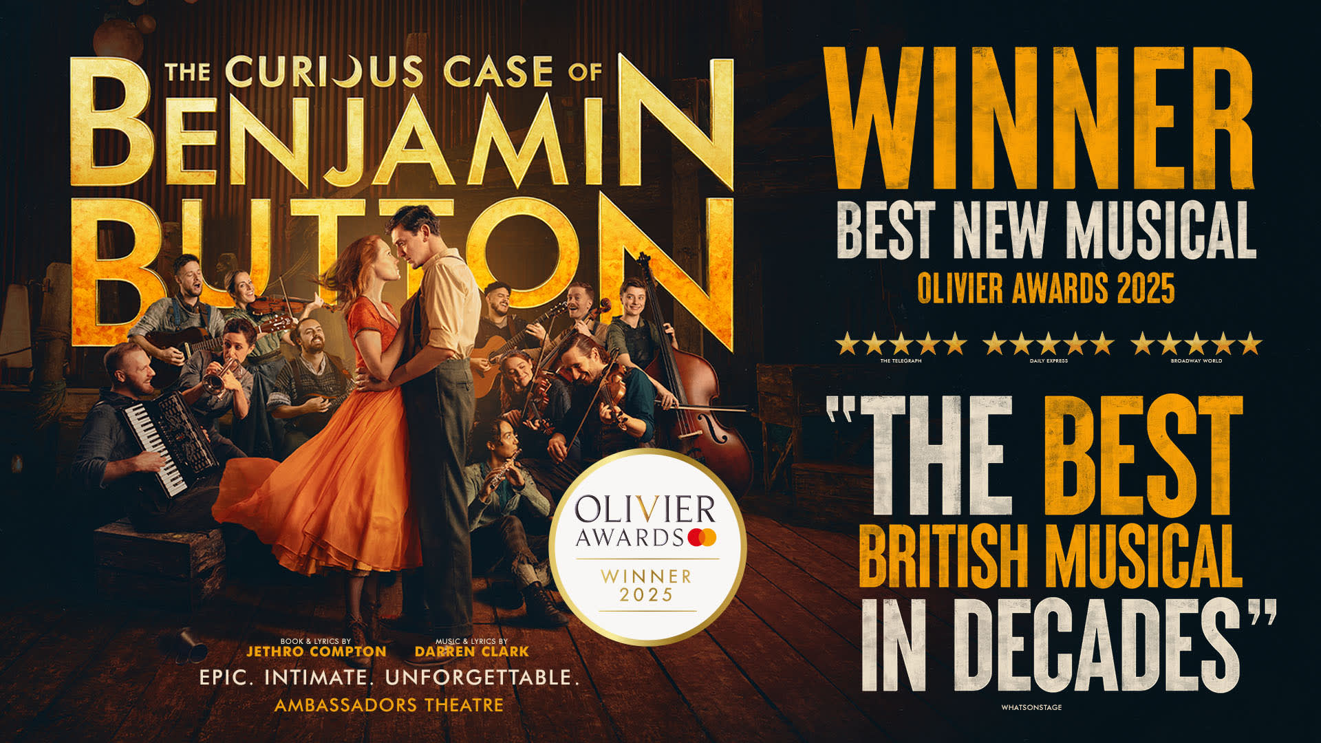The Curious Case of Benjamin Button at Ambassadors Theatre